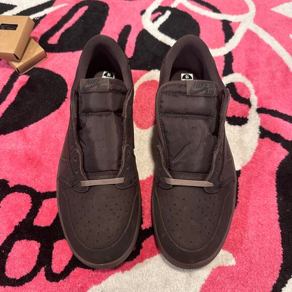 Jordan 1 Retro Low OG SP Travis Scott Velvet Brown - Size 10 - Brand New - Picture 2 of 12